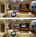 LED Accent Lighting Gone Wild in Multi-purpose Theater Room