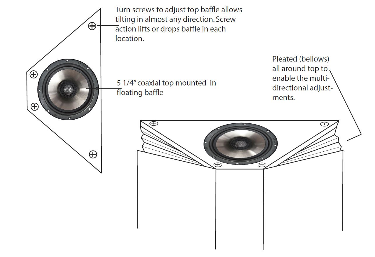 Atmos down best sale firing speakers