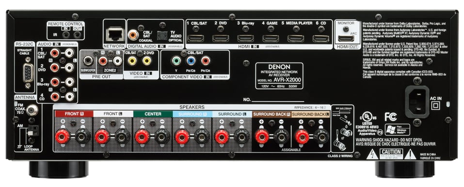 Denon AVR-X1000 and AVR-X2000 IN-Command Receivers Preview