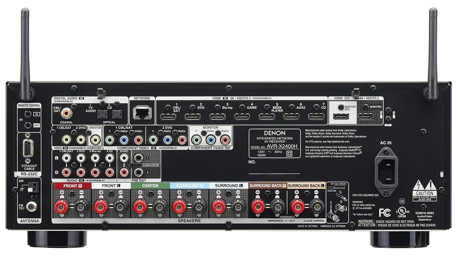 Denon AVR-X2400H and AVR-X1400H 4k Ultra HD AV Receivers Preview