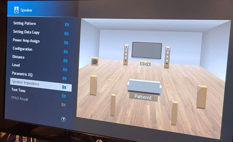 Yamaha speaker 2024 impedance setting