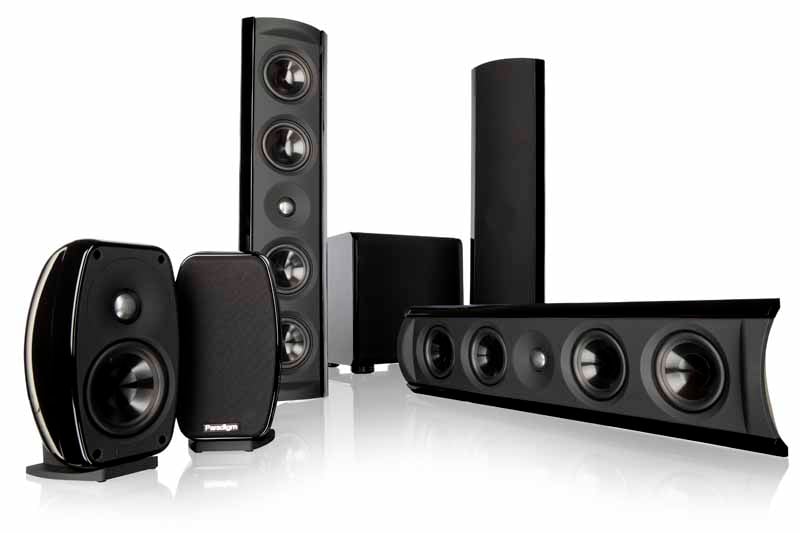 paradigm surround sound speakers