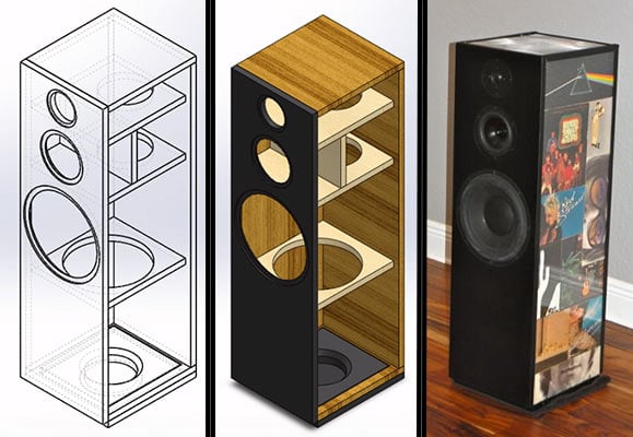 Diy powered best sale pa speakers