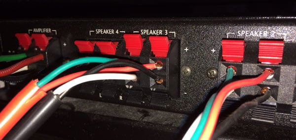 Multi room clearance speaker switch