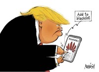 Trump drops Huawei