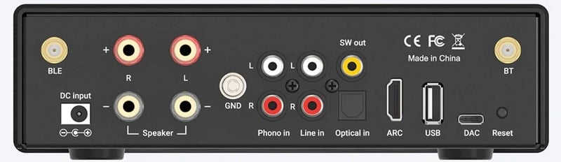 Arylic® B50 Bluetooth Stereo Amplifier With Audio Transmitter