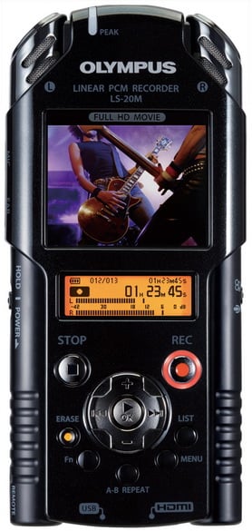 Olympus LS-20M HD Video Audio PCM Recorder Preview | Audioholics