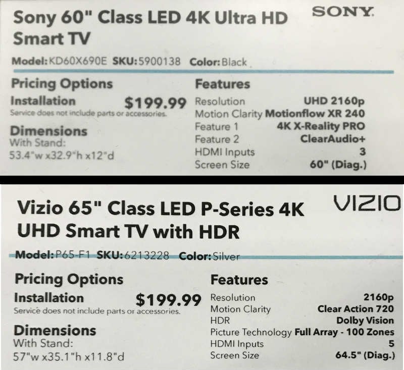  VIZIO D-Series 60 Class (60 Diag.) 4K Ultra HD HDR