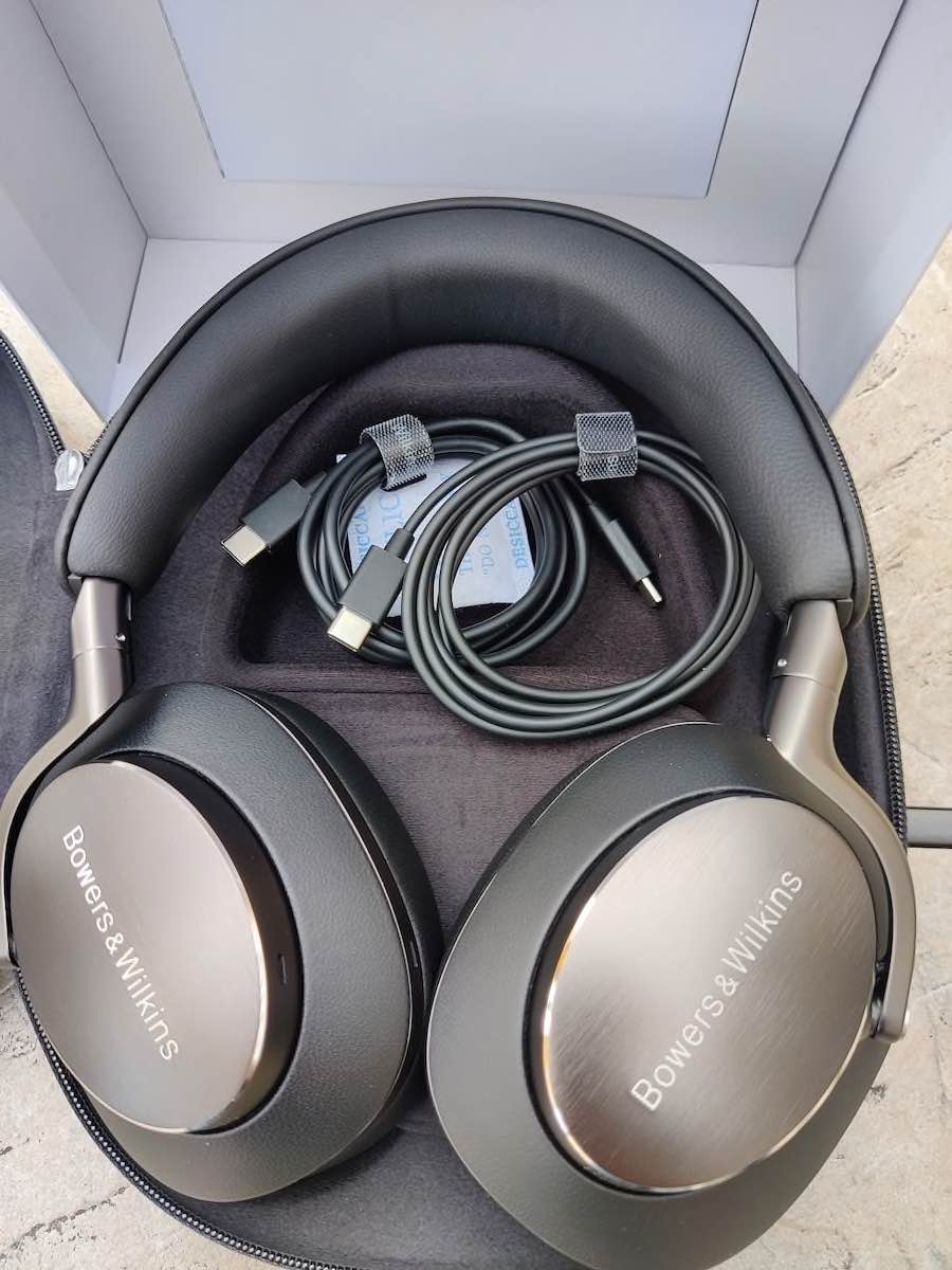 Bowers & Wilkins PX8 Black Leather Noise Canceling Headphones