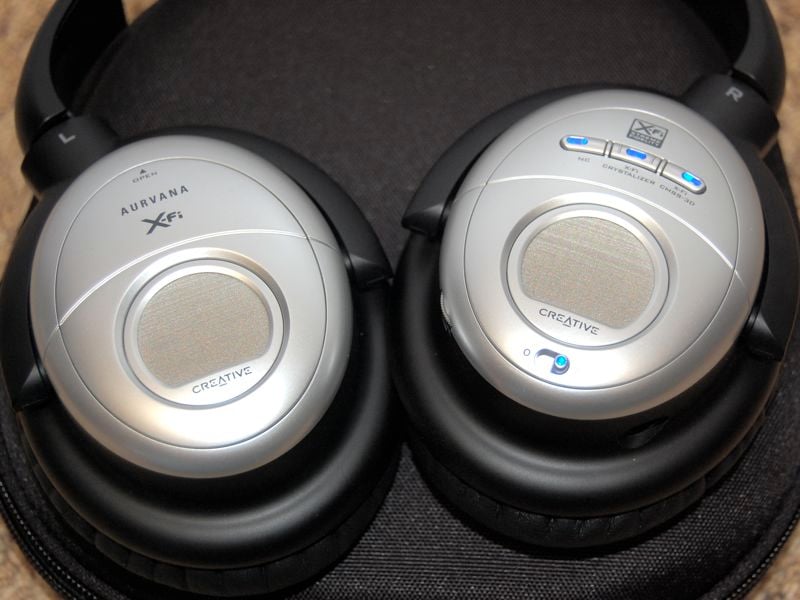 Creative Aurvana X Fi Noise Canceling Headphones Review Audioholics