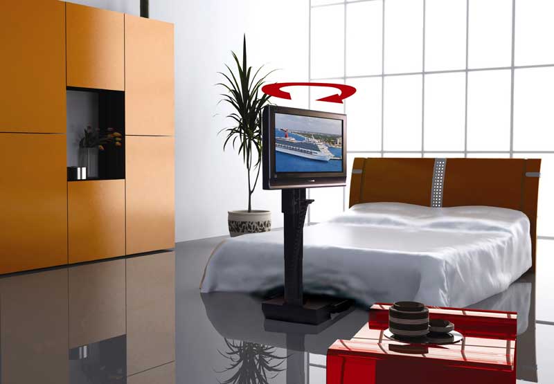 End of bed tv deals stand with lift