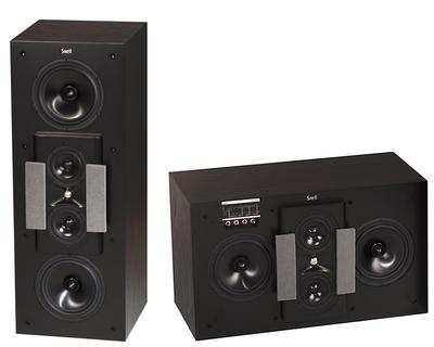 Vertical center channel store speaker