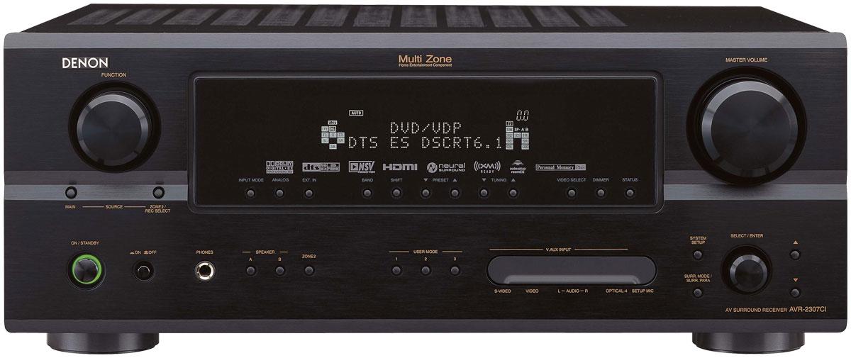  Denon AVR-3806 7.1 Channel Home Theater A/V Surround Receiver-Black  : Electronics