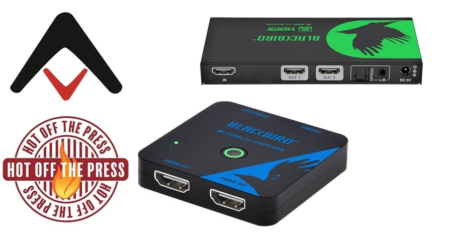 Blackbird 8K60 2x1 HDMI Switch, HDMI 2.1, HDCP 2.3 