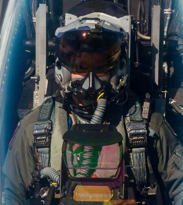 Pilot In Helmet