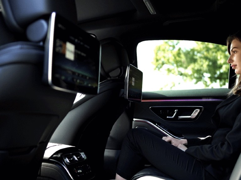 Woman Watching In Car Video