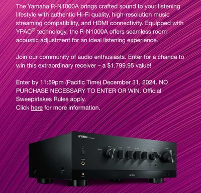 Yamaha Giveaway