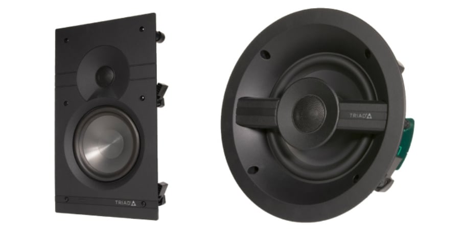 Triad Distributed Audio Series In Ceiling And In Wall Speakers