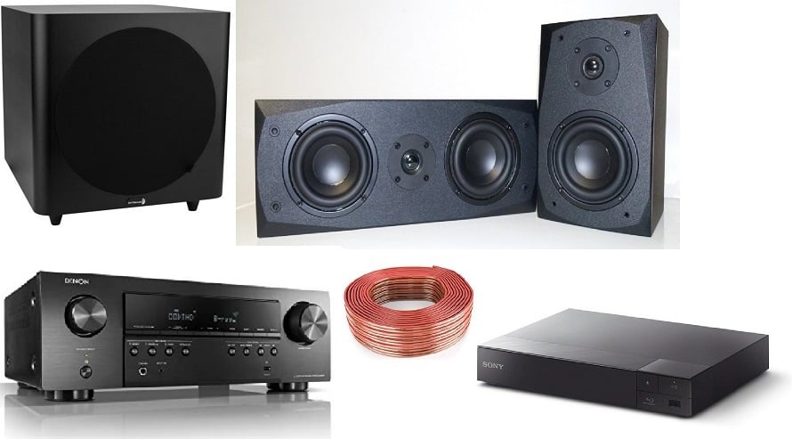 Home Theater - Home theater systems with projector, speakers, receiver,  mounting brackets, cables and more.