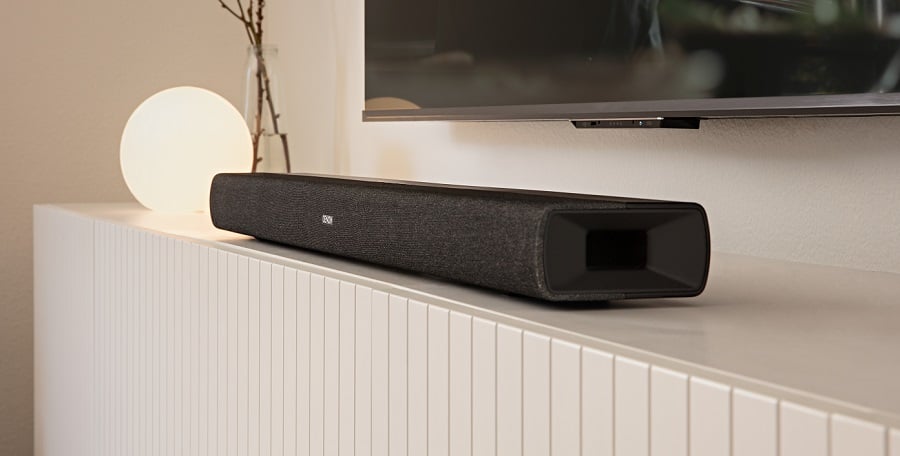 DHT-C210 - Full-range Dolby Atmos sound bar with built-in subwoofers and  Bluetooth streaming.