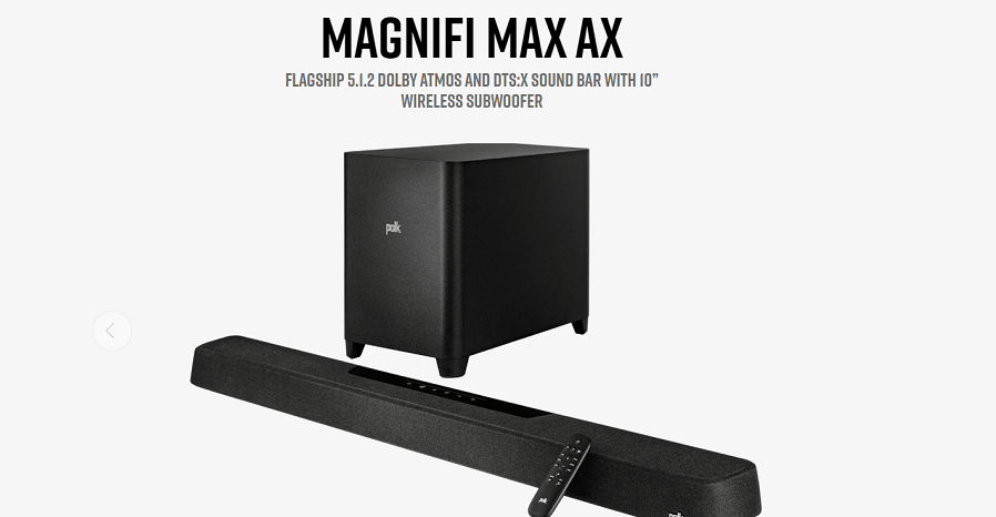 Polk audio magnifi hot sale max soundbar system