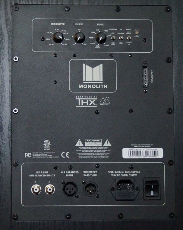 monolith thx subwoofer