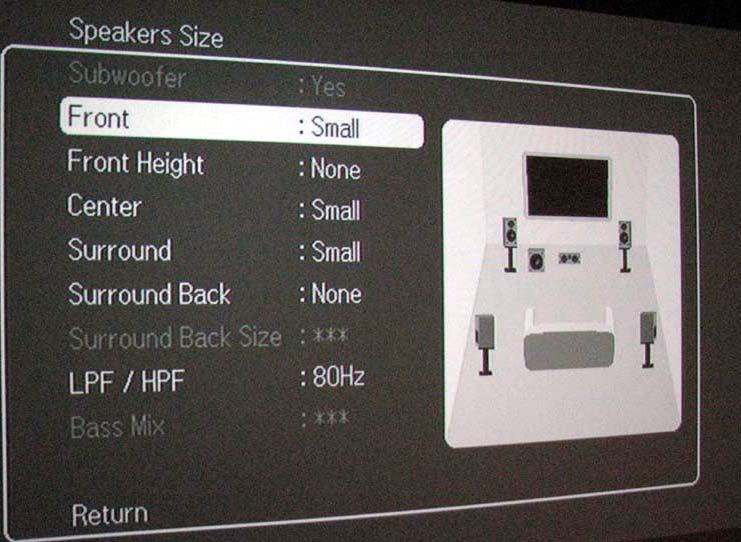 subwoofer db setting