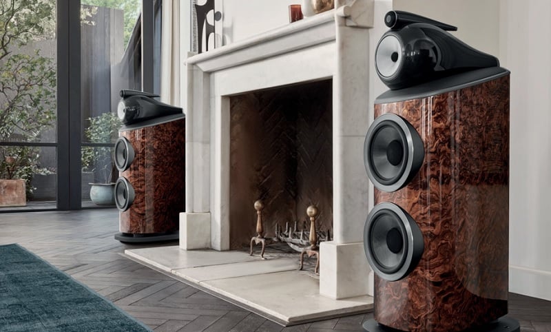 Bowers & Wilkins New 801 & 805 D4 Signature Speakers Demo Audible