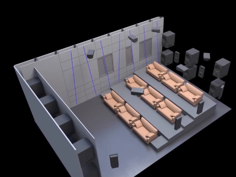 CEDIA System Speaker Layout rear wall